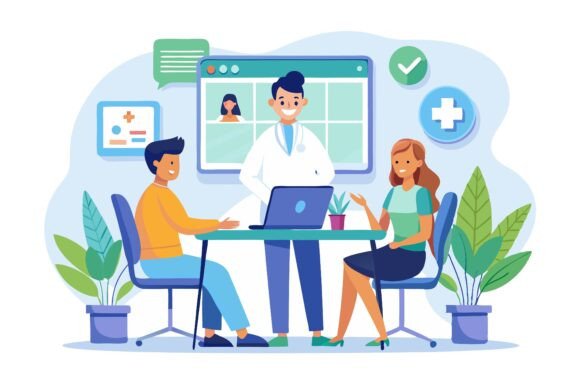 A Patient Consults a Doctor and Nurse