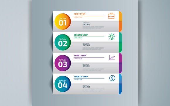 Business Infographic Template 4 Step: Design Smarter Visuals