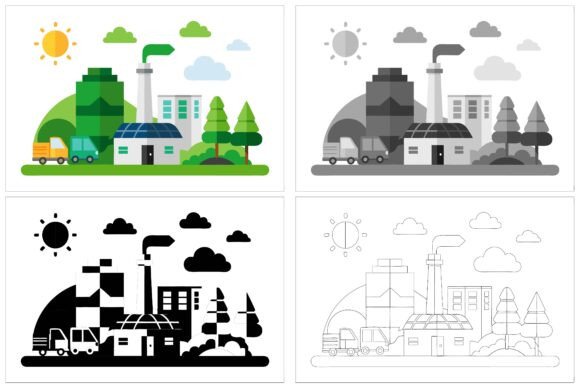 Navigating Town Streets in a Flat Design: The Intersection of Clarity and Creativity