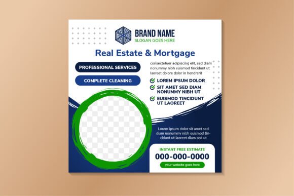 Real Estate Square Banner: A Versatile Template for Property Marketing