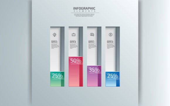 Simple Multicolor 4 Step Indicator Bar: A Versatile Visual Tool for Clear Communication
