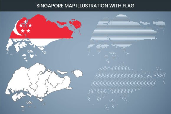 Singapore Map Illustration with Flag: A Practical Guide to This Versatile Design Asset