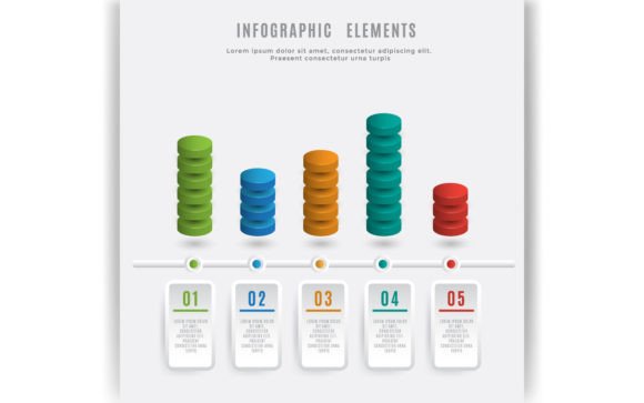 Stack of Colorful Circles Chart: Transform Business Data into Visual Impact