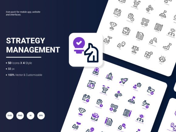 Strategy Management Icon Pack: A Practical Asset for Clearer Visual Communication